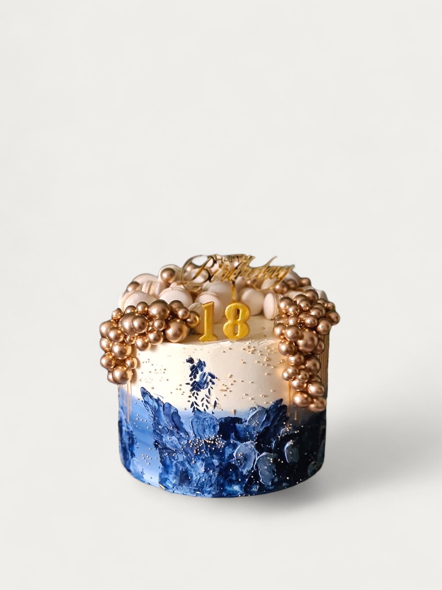 Golden Blue Cake