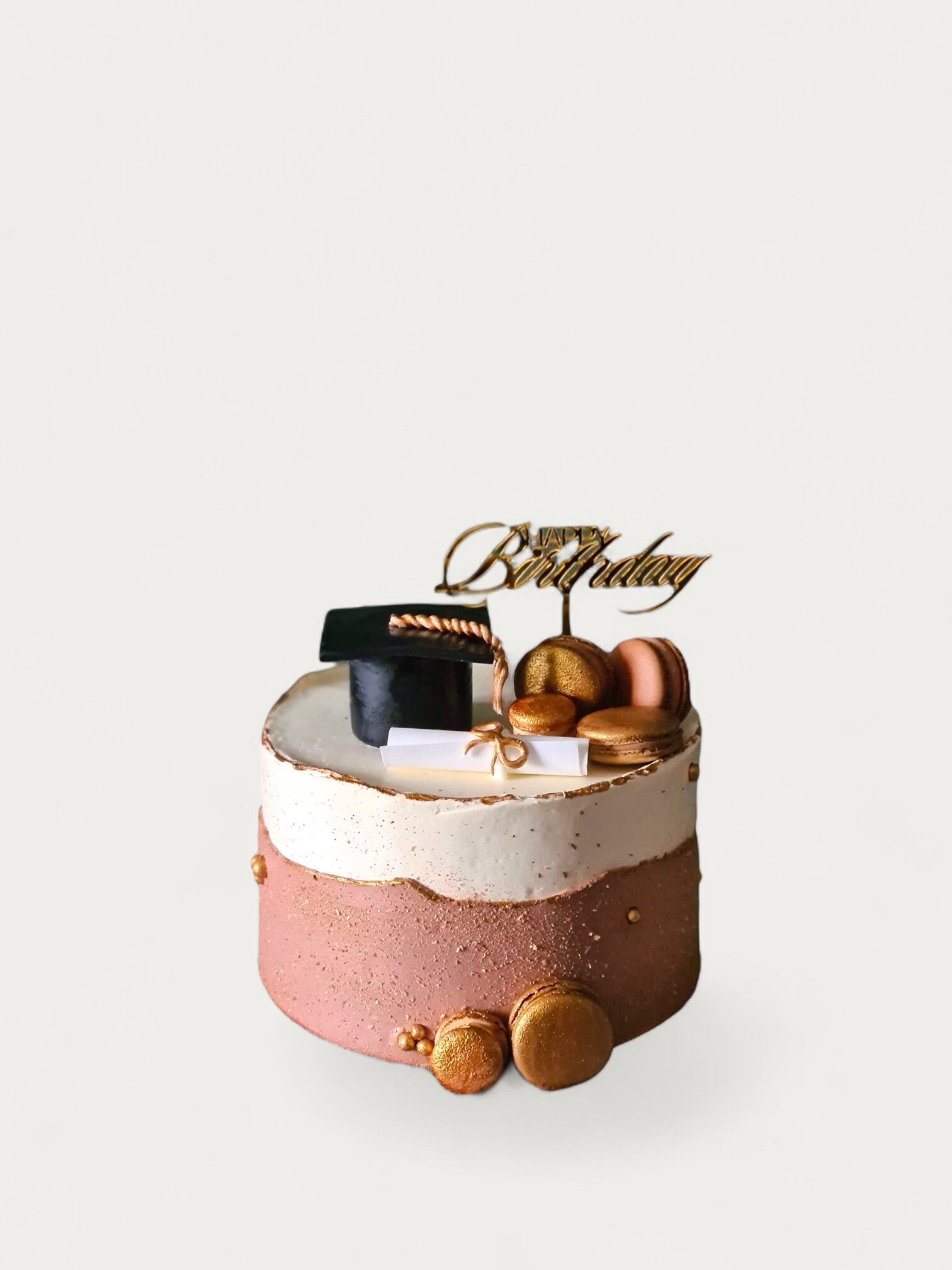 Graduation Gold Cake