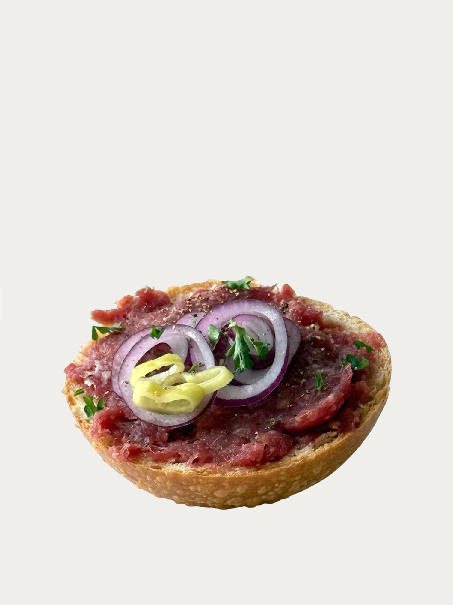 Rustikales Mettbrötchen