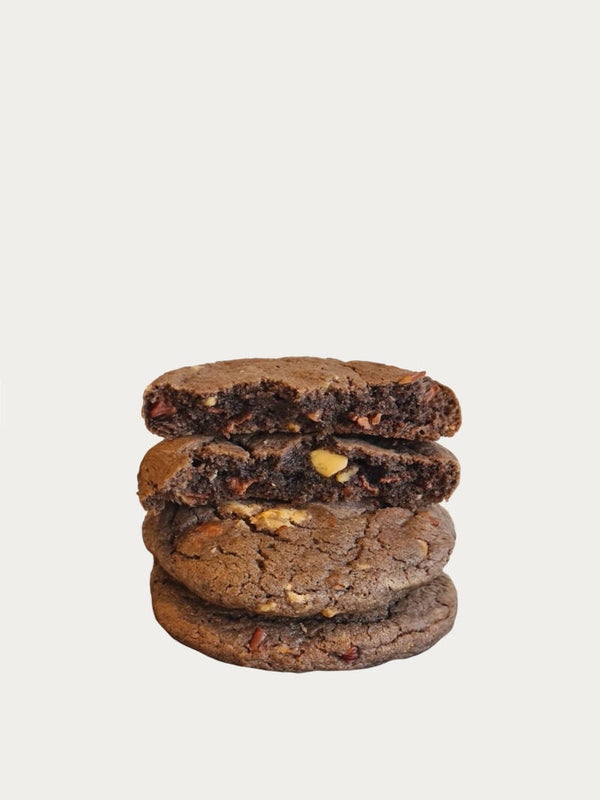 Schokoladen-Cookies mit Pekannüssen