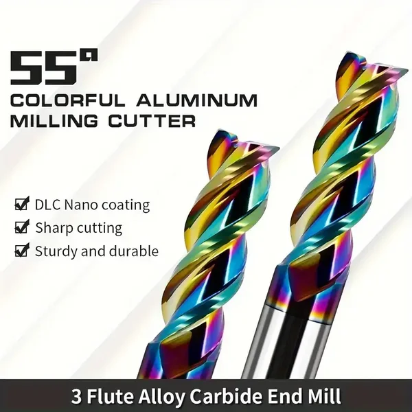 55° Aluminum Milling Cutter 3 Flute