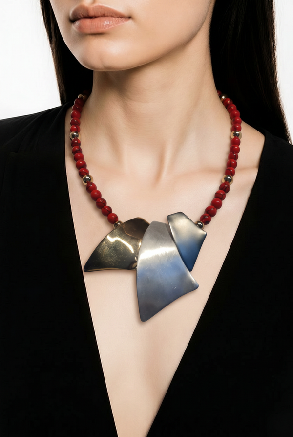 Collier pierres véritables