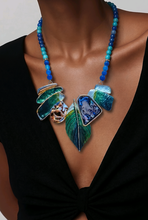 Collier pierres naturelles