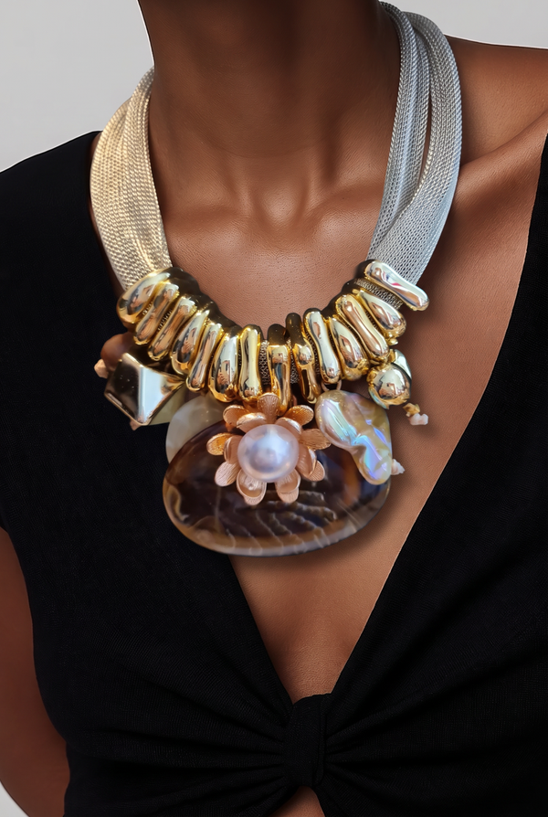 Collier 843 bohème doré