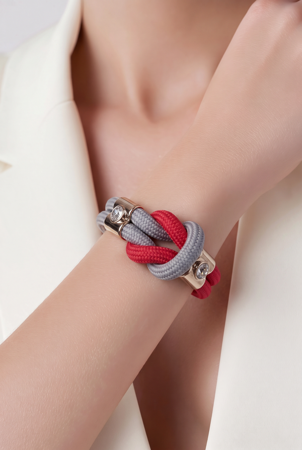 Bracelet 852 gris rouge