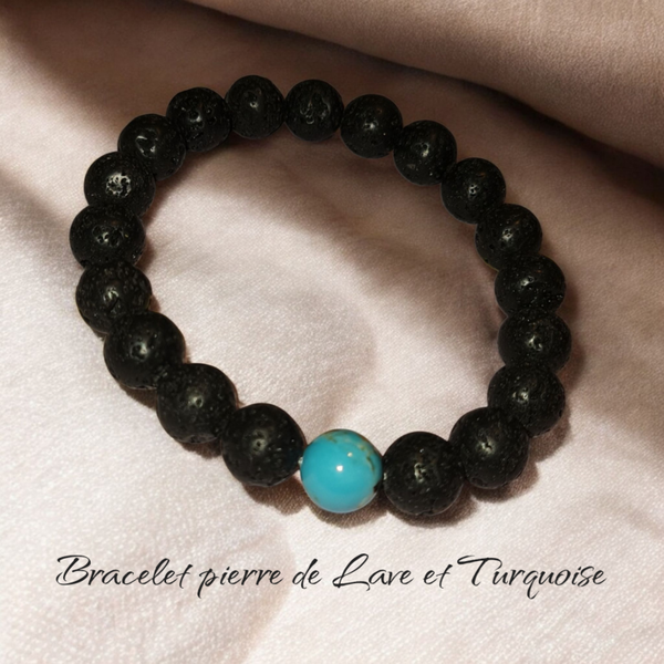 Bracelet 200 pierre de Lave