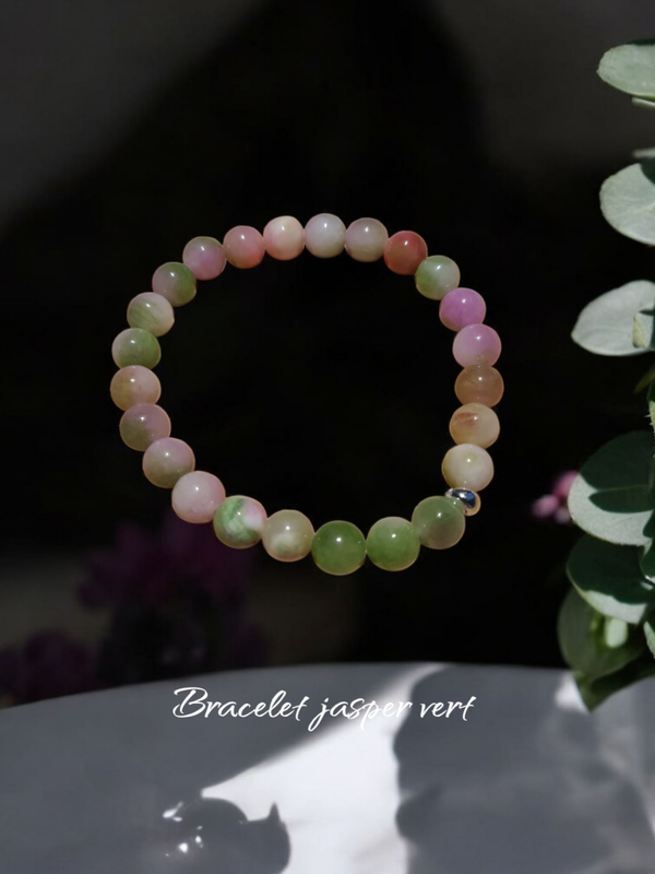 Bracelet 306 jasper vert AAA