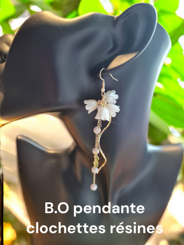 B.O pendante clochettes résines