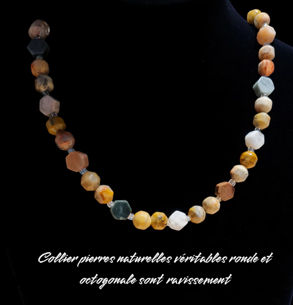 Collier 405 pierres naturelles véritables