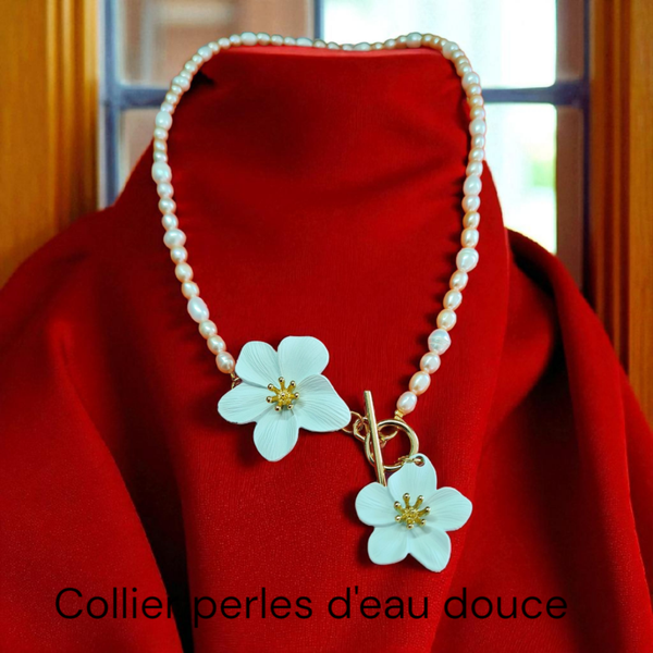 Collier 449 perles d'eau douce véritable