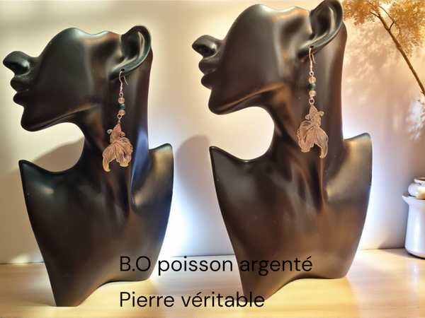 B.O pendante poissons cristal Jade
