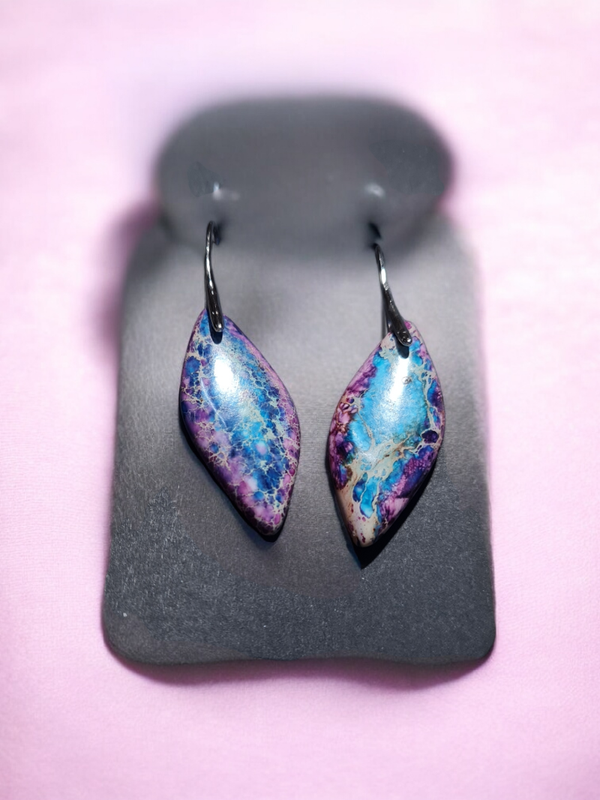 B.O pendante pierres véritables