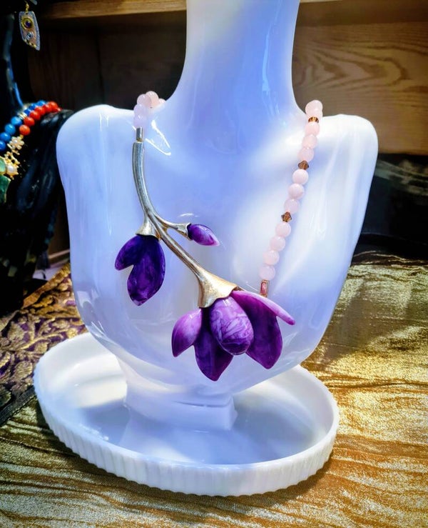 Collier 654 pierre de Quartz