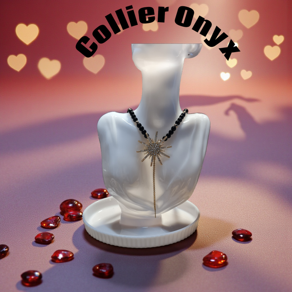 Collier 599 étoile scintillante Onyx
