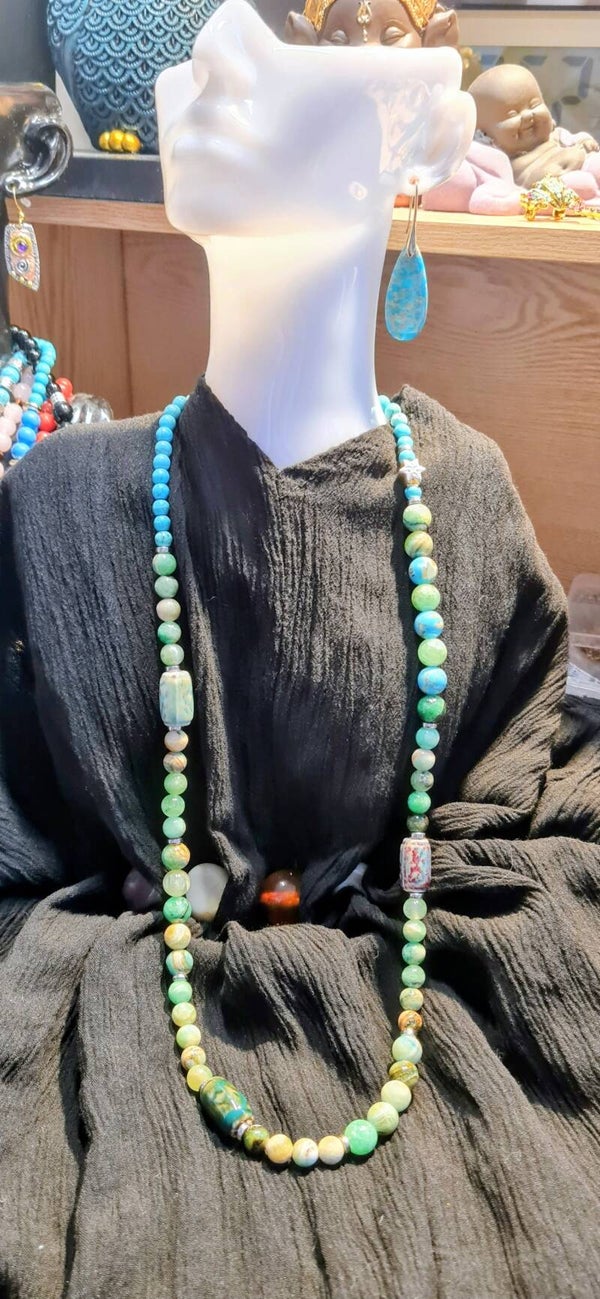 Collier 666 Turquoise sautoir