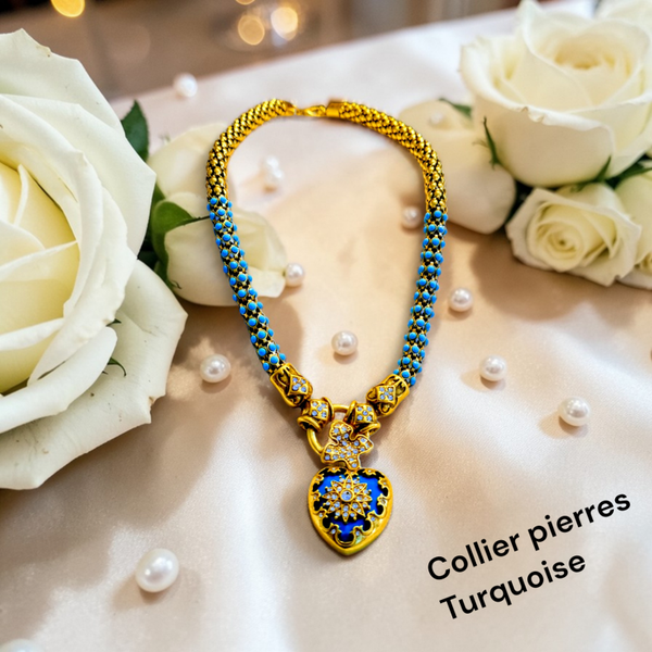 Collier 677 pierres Turquoise