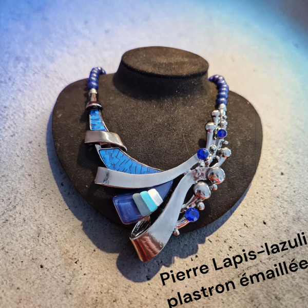 Collier 730 pierres véritables Lapis-lazuli