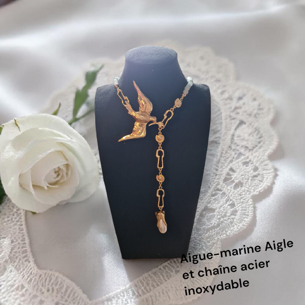 Collier 714 Aigue-marine