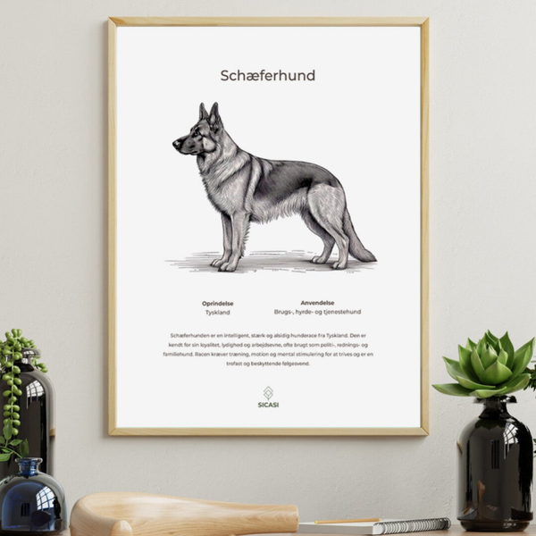 Plakat Schæferhund