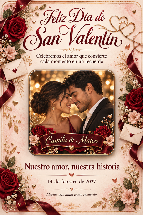 ❤️ Detalle personalizado para San Valentín con imán