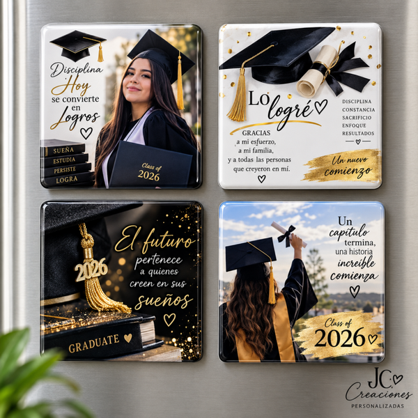 4 Imanes de Graduación