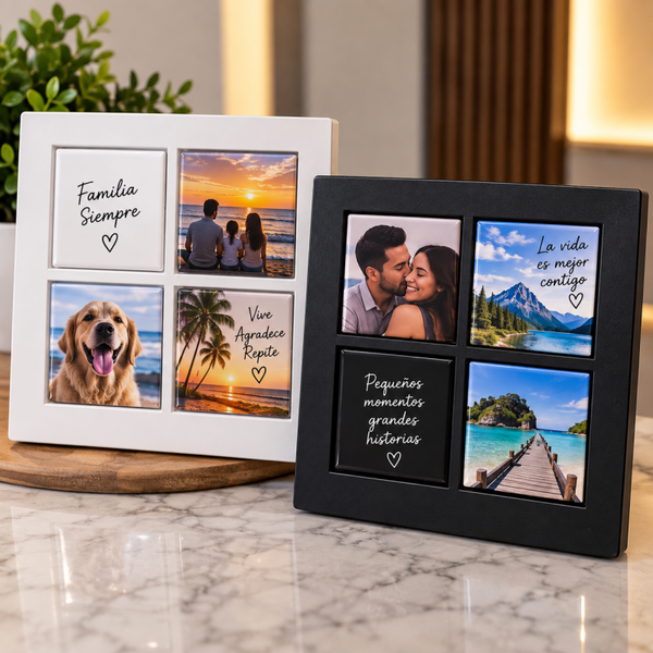 Cuadro Magnético de Momentos Personalizados – 4 Fotos