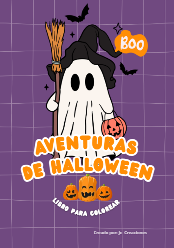 Aventuras de Haloween. libro para colorear