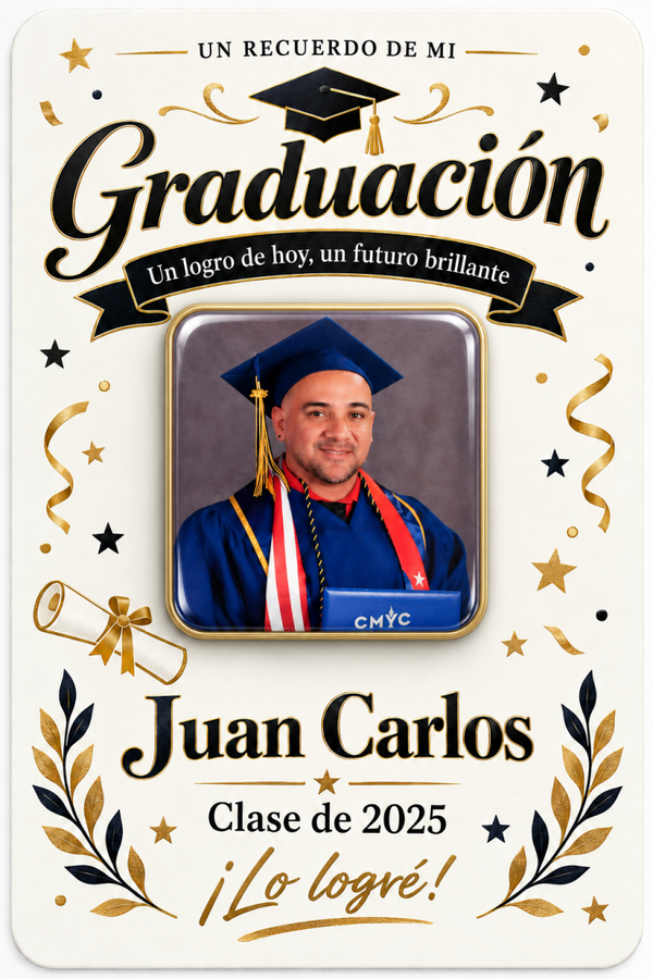 10 Tarjeta de graduación personalizada con imán de recuerdo