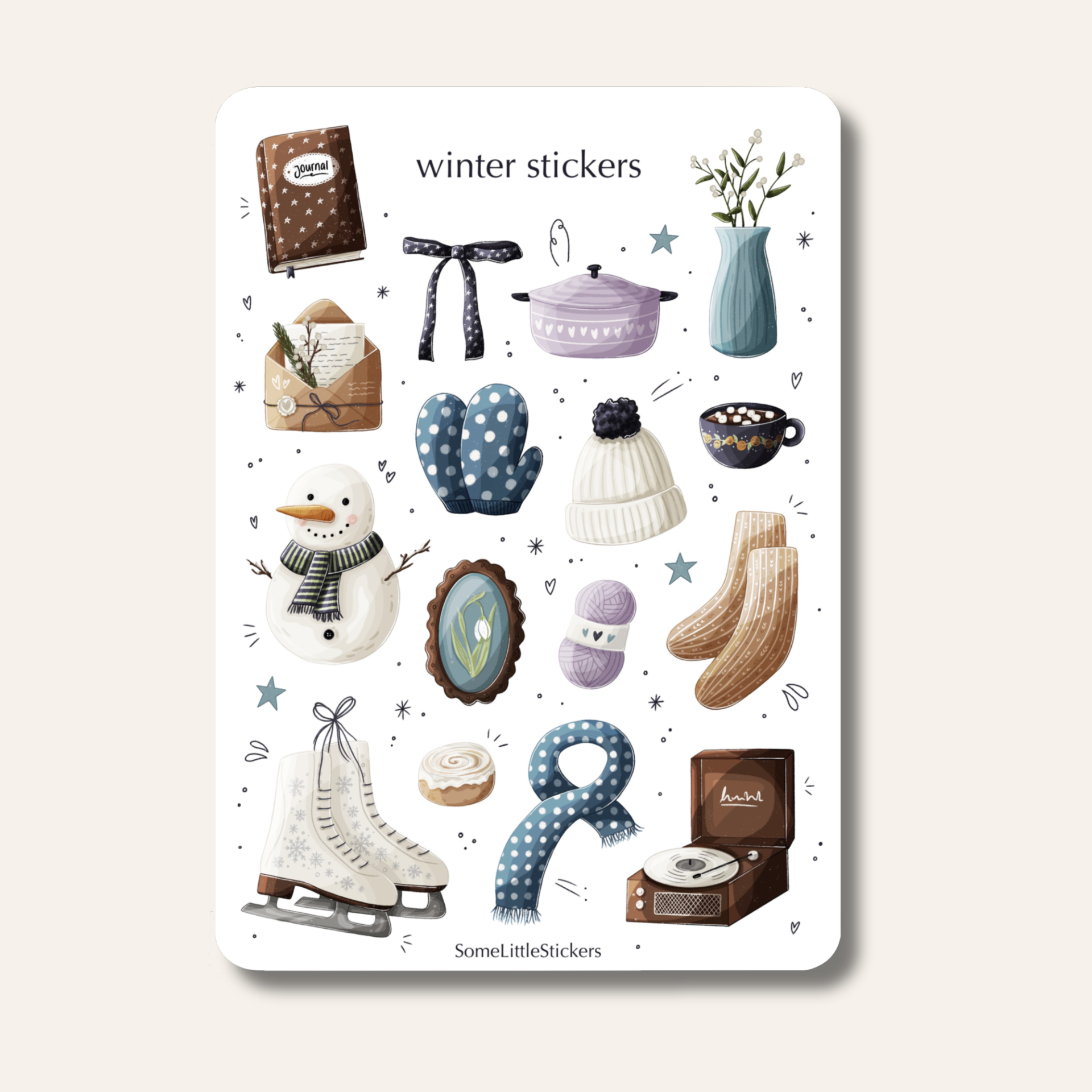 Winter stickers