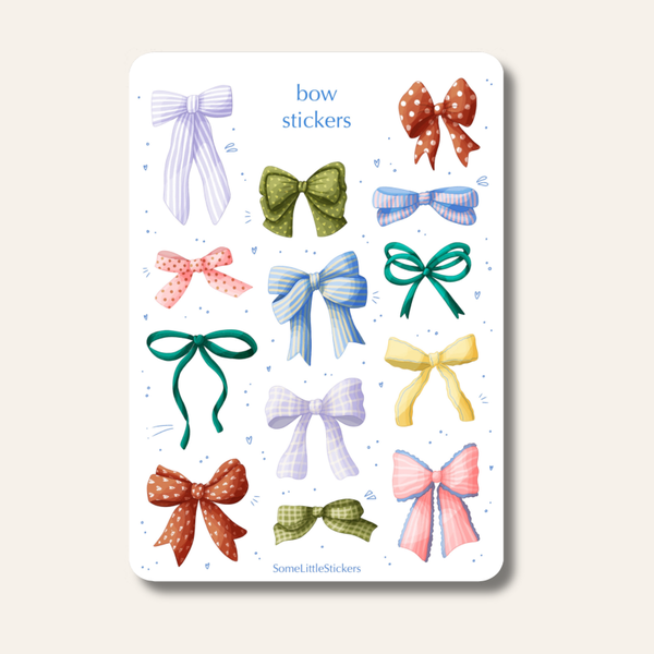 Bow stickers - kleurrijk