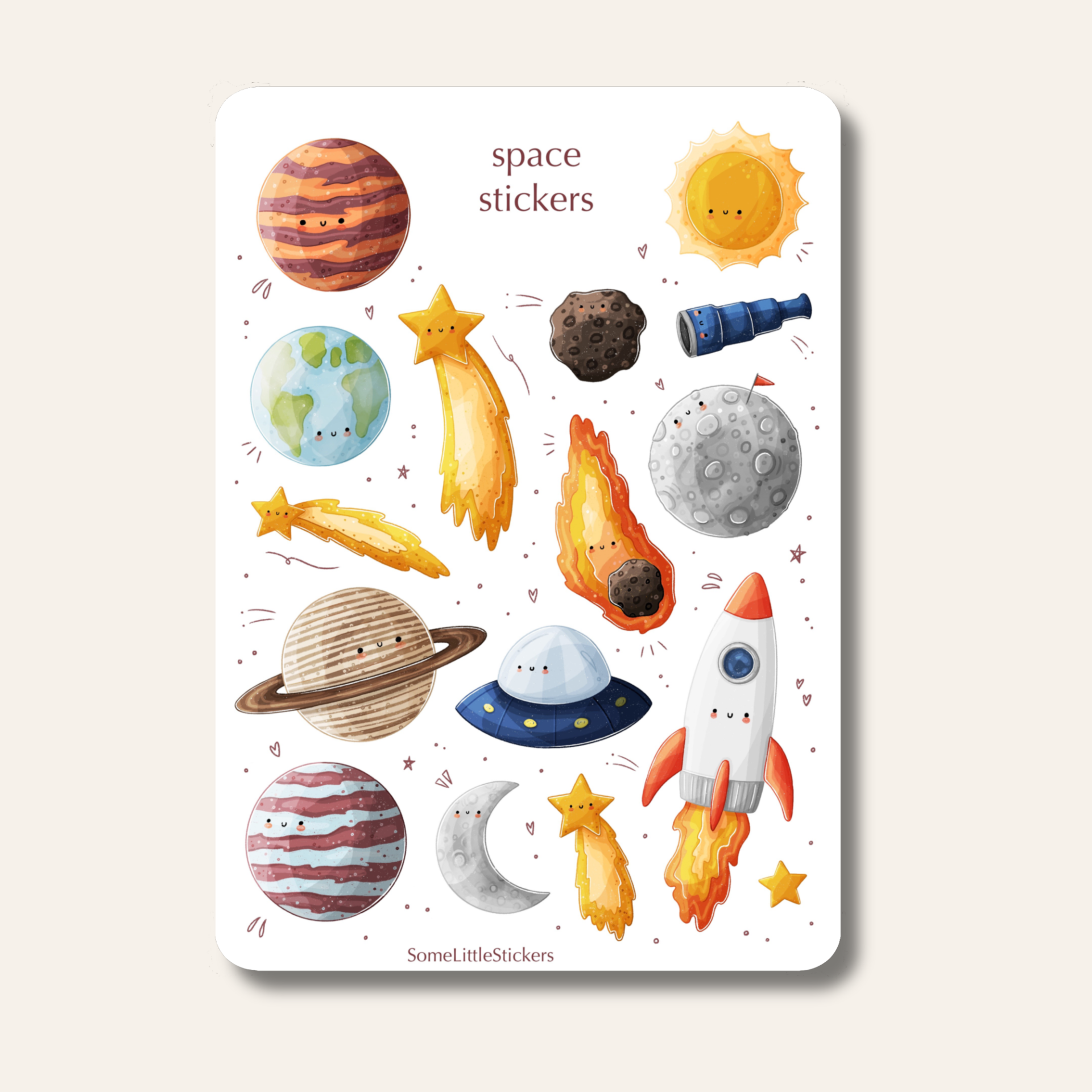 Space stickers