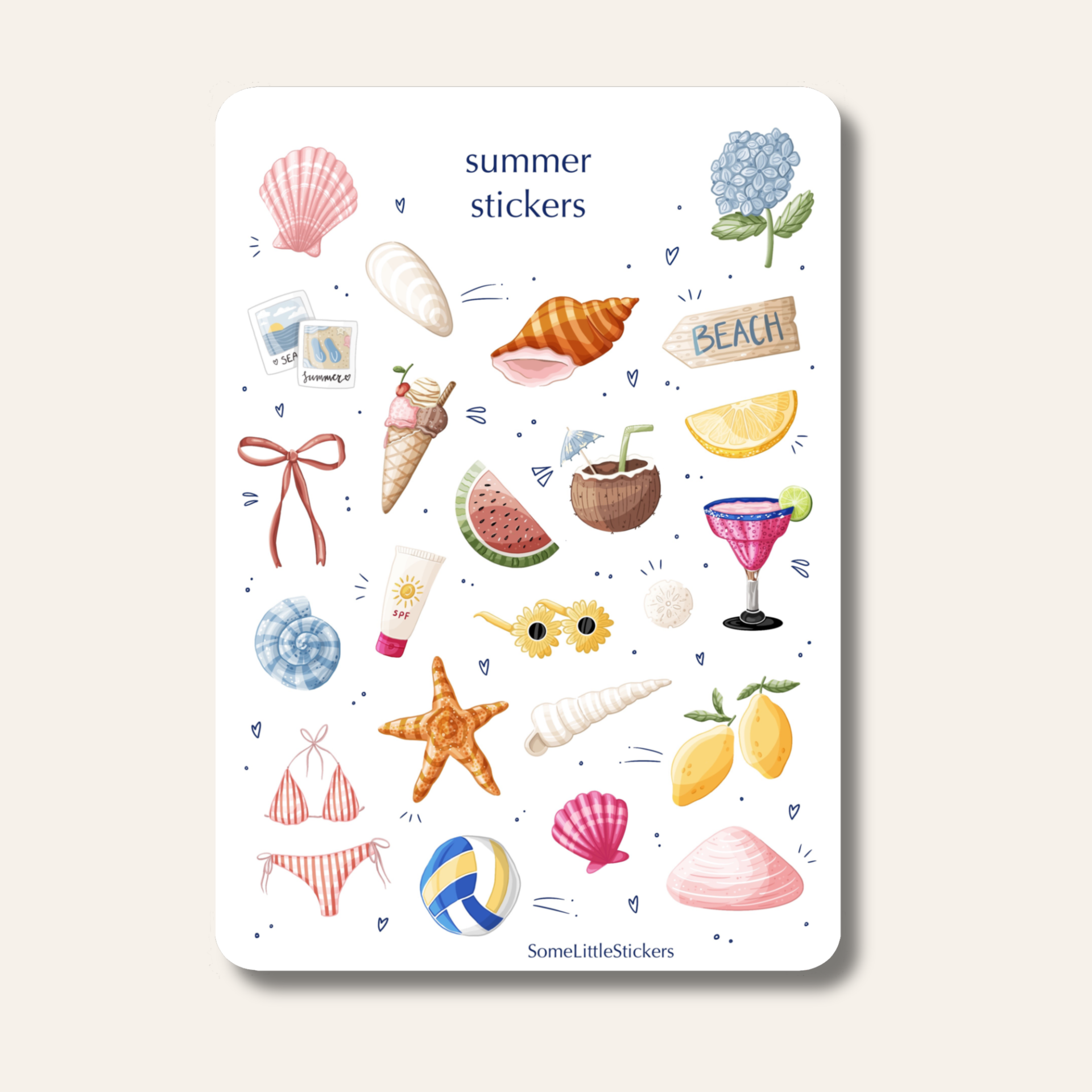 Summer stickers