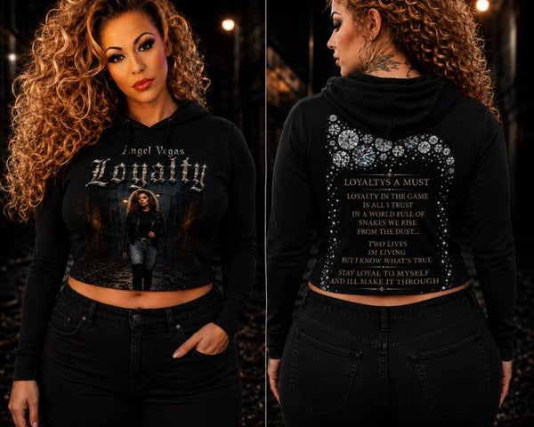 Loyalty by Angel Vegas Crop Top Hoodie
