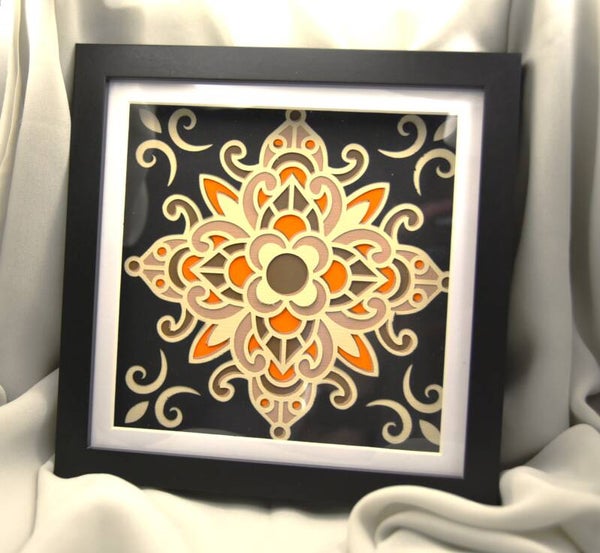 🌸🖤 “Ember Bloom” — A Mandala of Light and Shadow