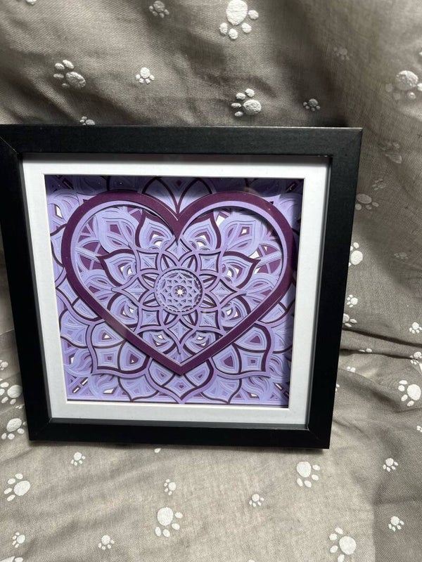 💜 Mandala of the Heart – Shades of Serenity