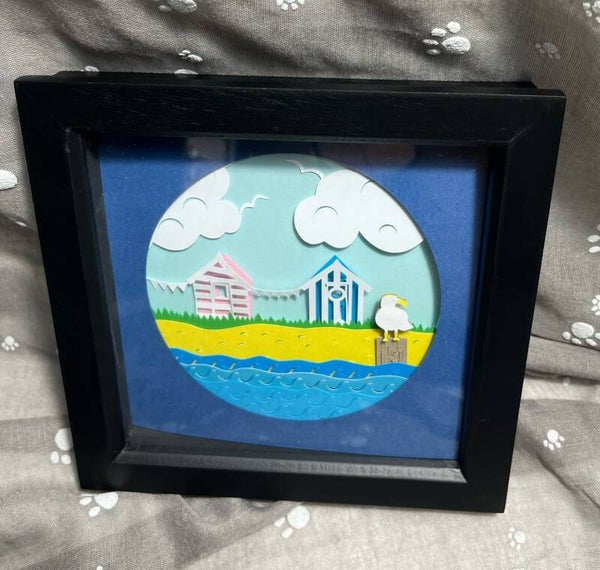 🏖️ Seaside Escape – Layered Beach Hut