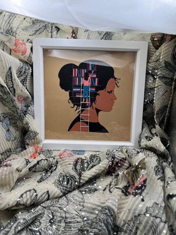 📚 Mind of Wonder – Layered Library Silhouette