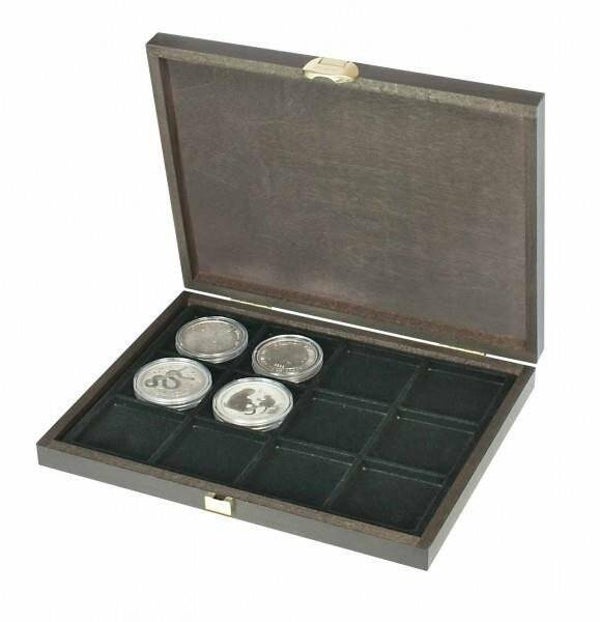 Lindner - Houten cassette CARUS XM met 12 vierkanten vakken