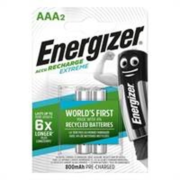 Energizer - Recharge Extreme 2 x AAA 800 MAH