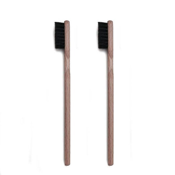 Labshop - Borstel korte steel met varkenshaar zwart of wit 12 mm