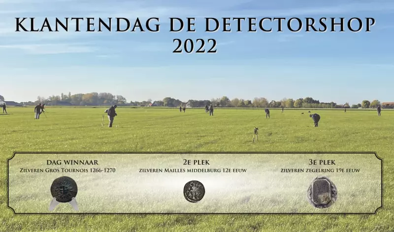 De Detectorshop klanten metaaldetectie zoekdag 2022 | De Detectorshop