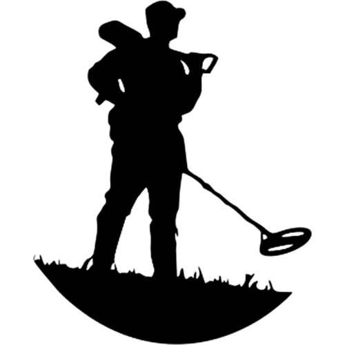 Metaaldetectie figuur silhouette | De Detectorshop