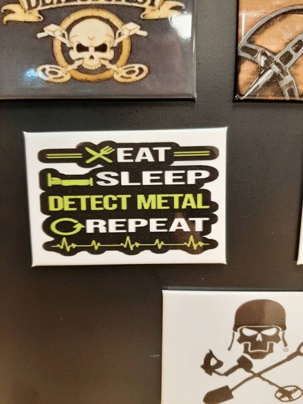 DD - Koelkastmagneet Eat, sleap, detect metal and repeat