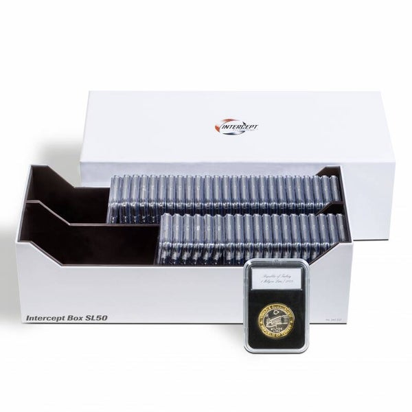 SMC - Leuchtturm Intercept Box SL 50 voor 50 muntcapsules Quickslab / Everslab