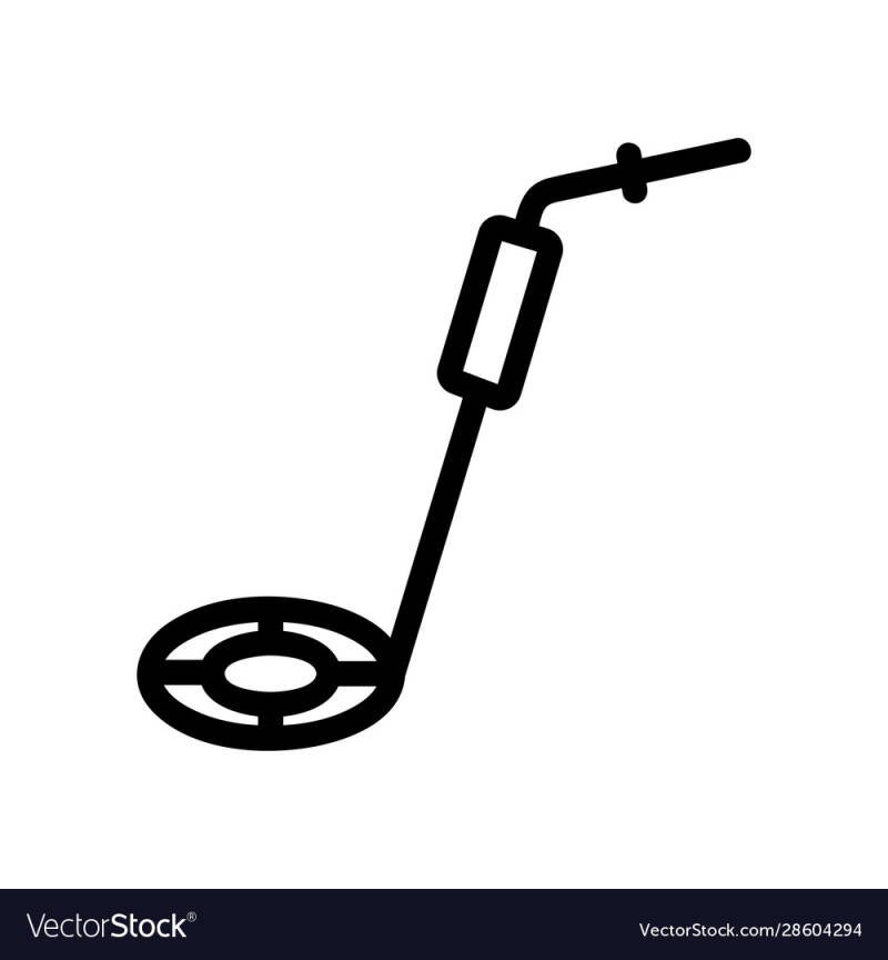 Metaaldetector afbeelding silhouette | De Detectorshop