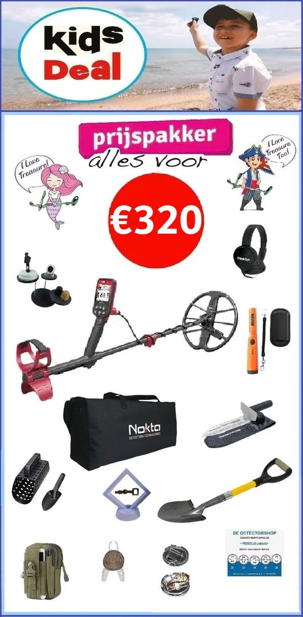 DD Kids Deal - Nokta FindX PRO met vele accessoires