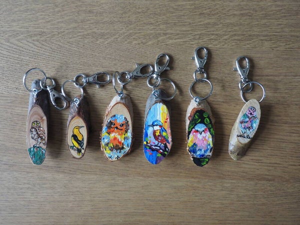 Sleutelhangers hout