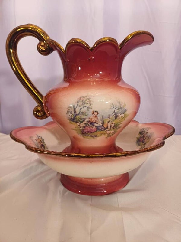 Vintage Staffordshire Ceramic Jug