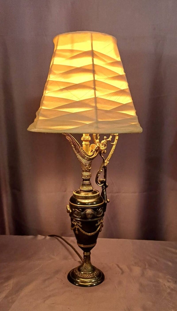 Grecian Neoclassical Style Bronze Lamp