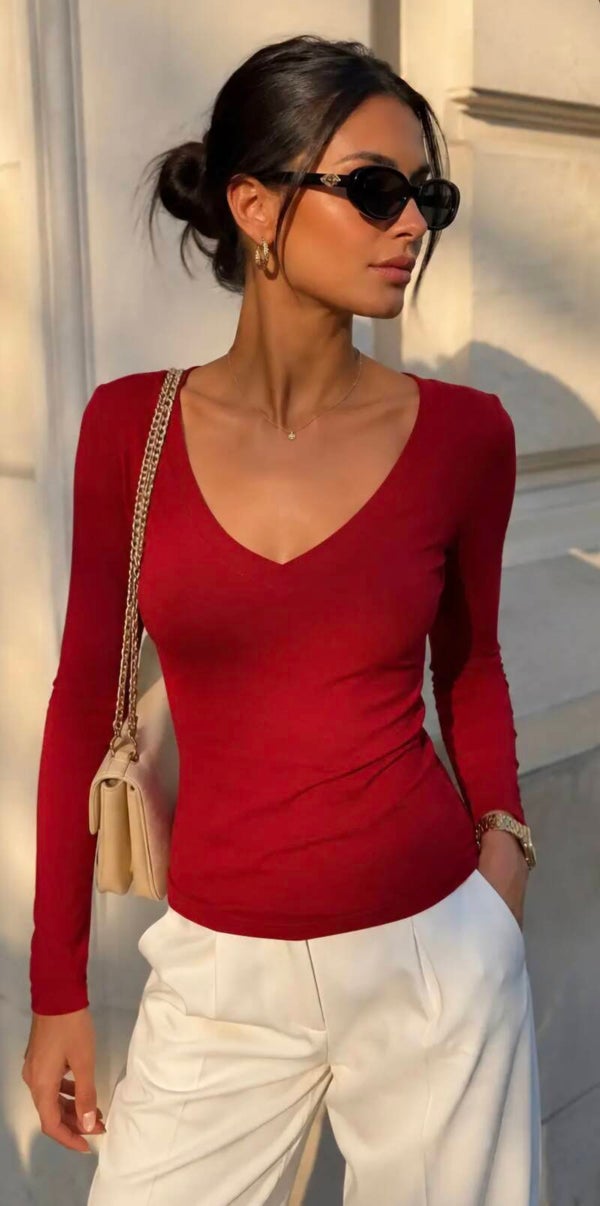 Fien red longsleeve